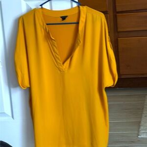 Ann Taylor Bold Marigold Blouse